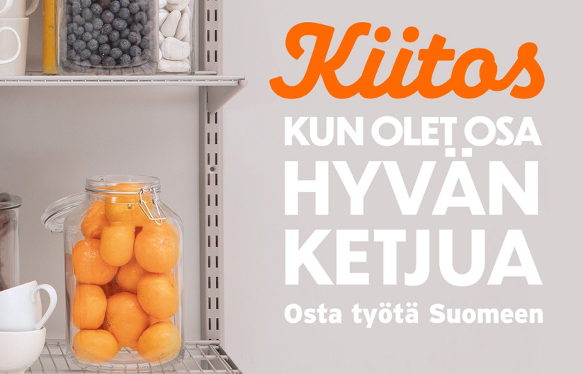 Sovella on mukana Ole osa hyvän ketjua -kampanjassa